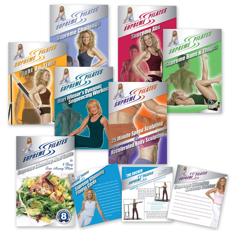 Winsor Pilates 7 DVD Set (Step-By-Step Guide/20 Minute Workout, Upper Body  Sculpting, Power Sculpting Buns & Thighs, Power Sculpting ABS, Power